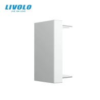 LIVOLO aklė - uždengimas 22.5mm (užima pusė rėmelio) - Balta